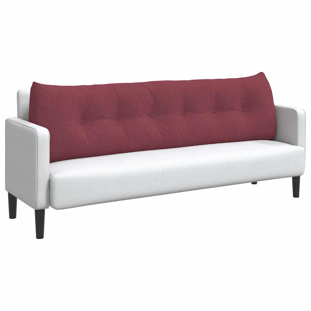 Vidaxx coussin de dossier rouge vin 180 x 24 x 50 cm tissu