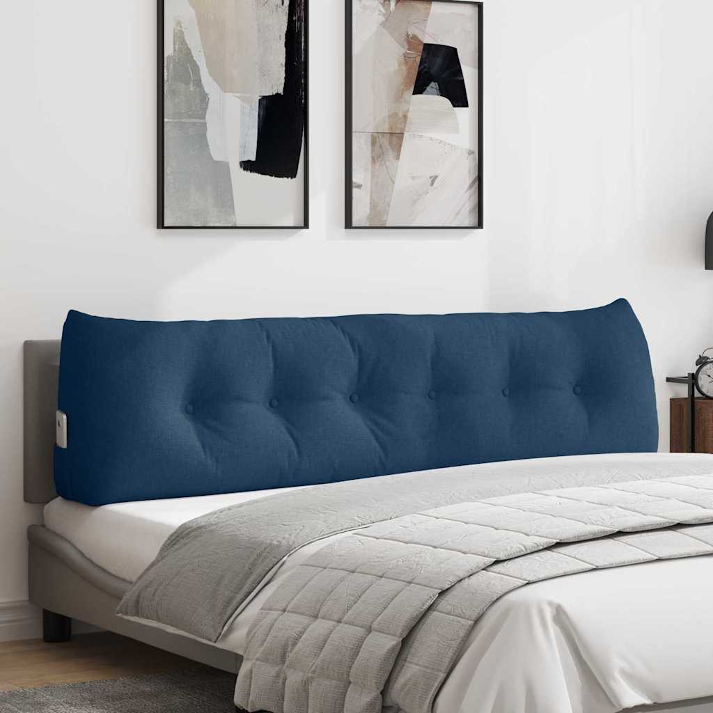 Vidaxx coussin de dossier bleu 180 x 24 x 50 cm tissu