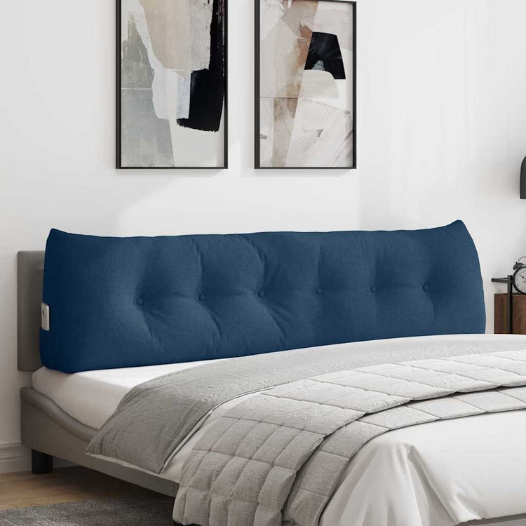 Vidaxx coussin de dossier bleu 180 x 24 x 50 cm tissu
