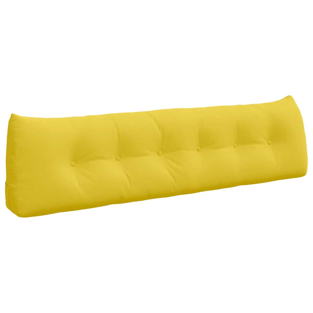 Vidaxx coussin de dossier jaune clair 180 x 24 x 50 cm tissu