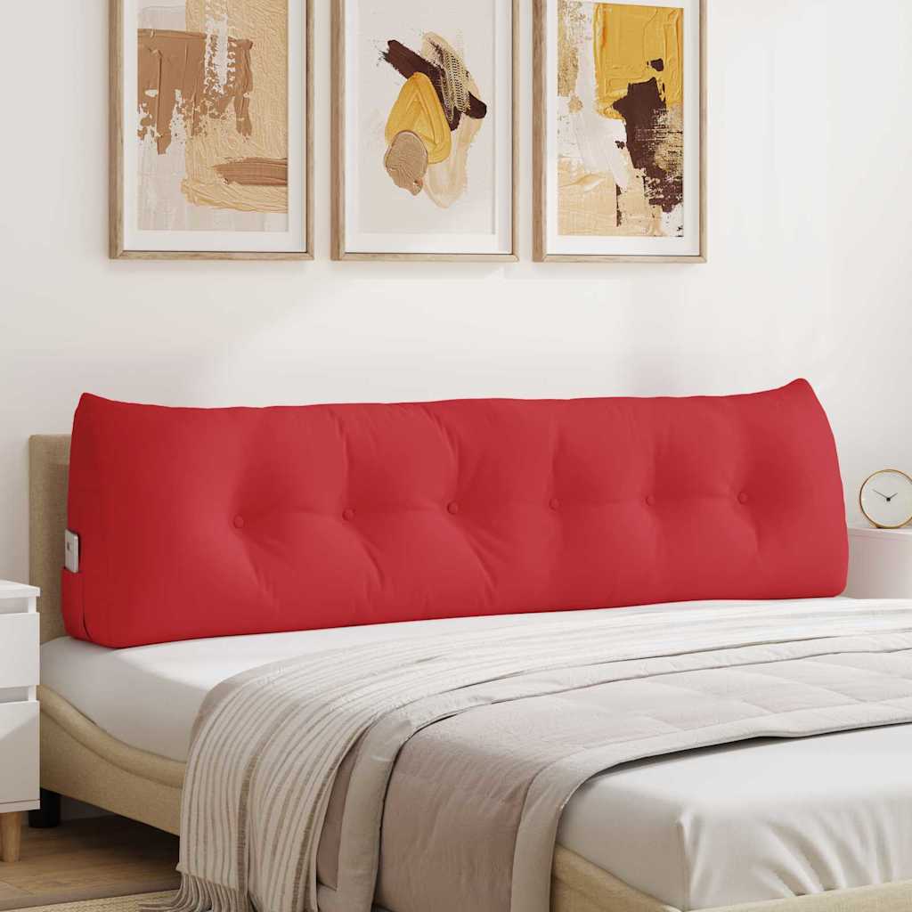 VidaXL coussin de dossier rouge 180 x 24 x 50 cm tissu