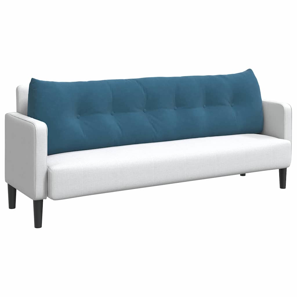 Vidaxx coussin de dossier bleu 180 x 24 x 50 cm velours