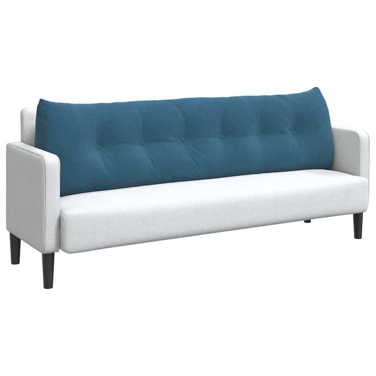 Vidaxx coussin de dossier bleu 180 x 24 x 50 cm velours