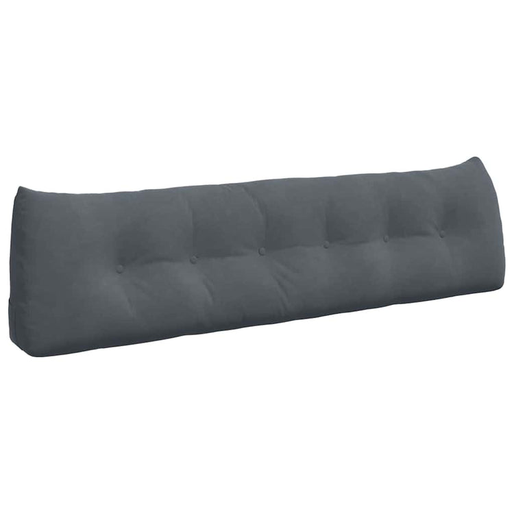 Vidaxx coussin de dossier gris foncé 180 x 24 x 50 cm velours