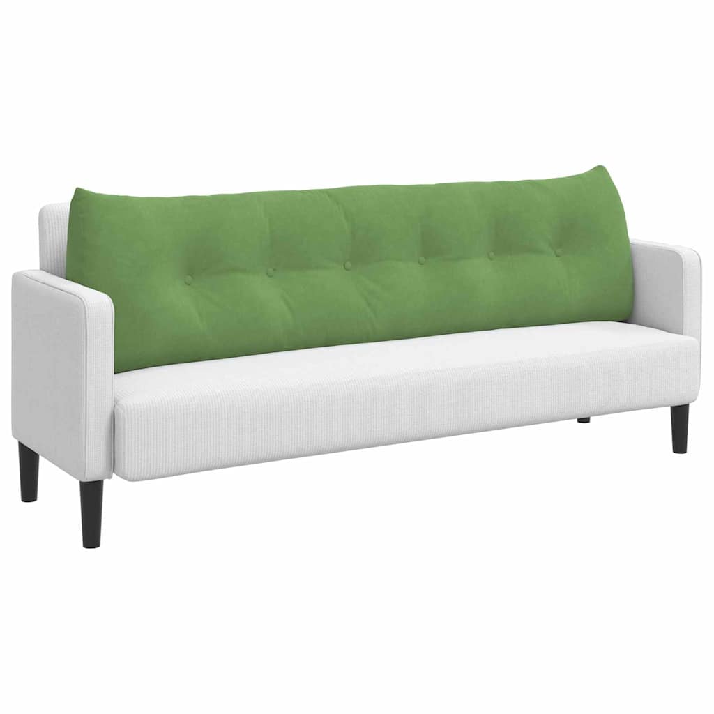 Vidaxx coussin de dossier vert clair 180 x 24 x 50 cm velours