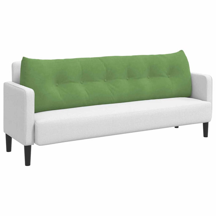 Vidaxx coussin de dossier vert clair 180 x 24 x 50 cm velours