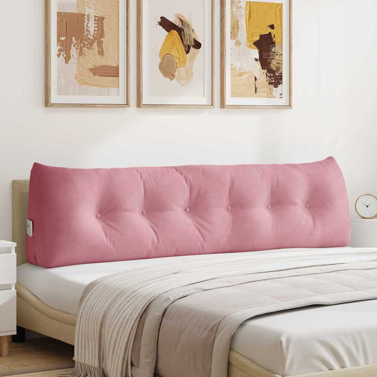 Vidaxx coussin de dossier rose 180 x 24 x 50 cm velours