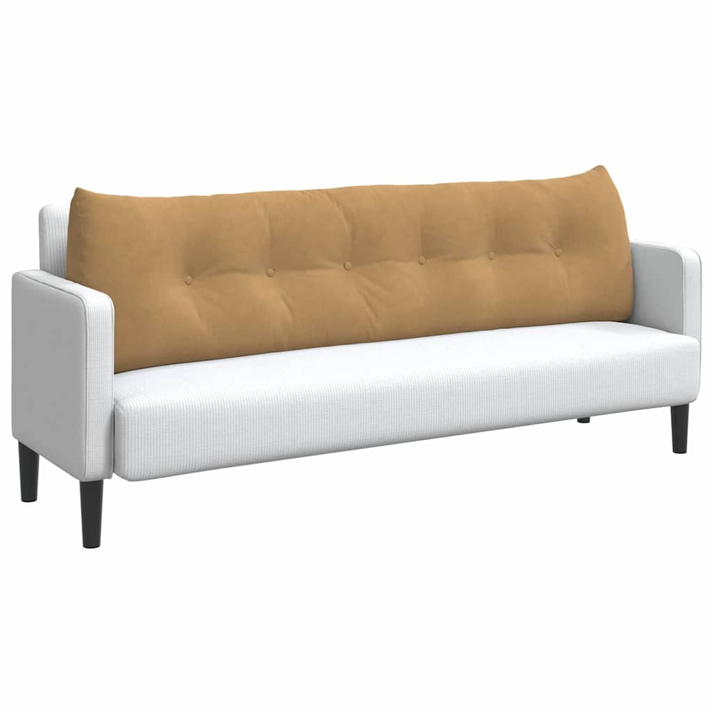 Vidaxx coussin de dossier marron 180 x 24 x 50 cm velours