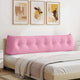 VidaXL coussin de dossier rose 200 x 24 x 50 cm tissu