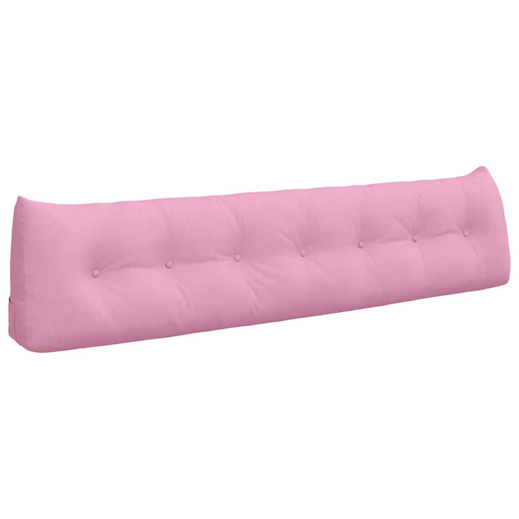 VidaXL coussin de dossier rose 200 x 24 x 50 cm tissu