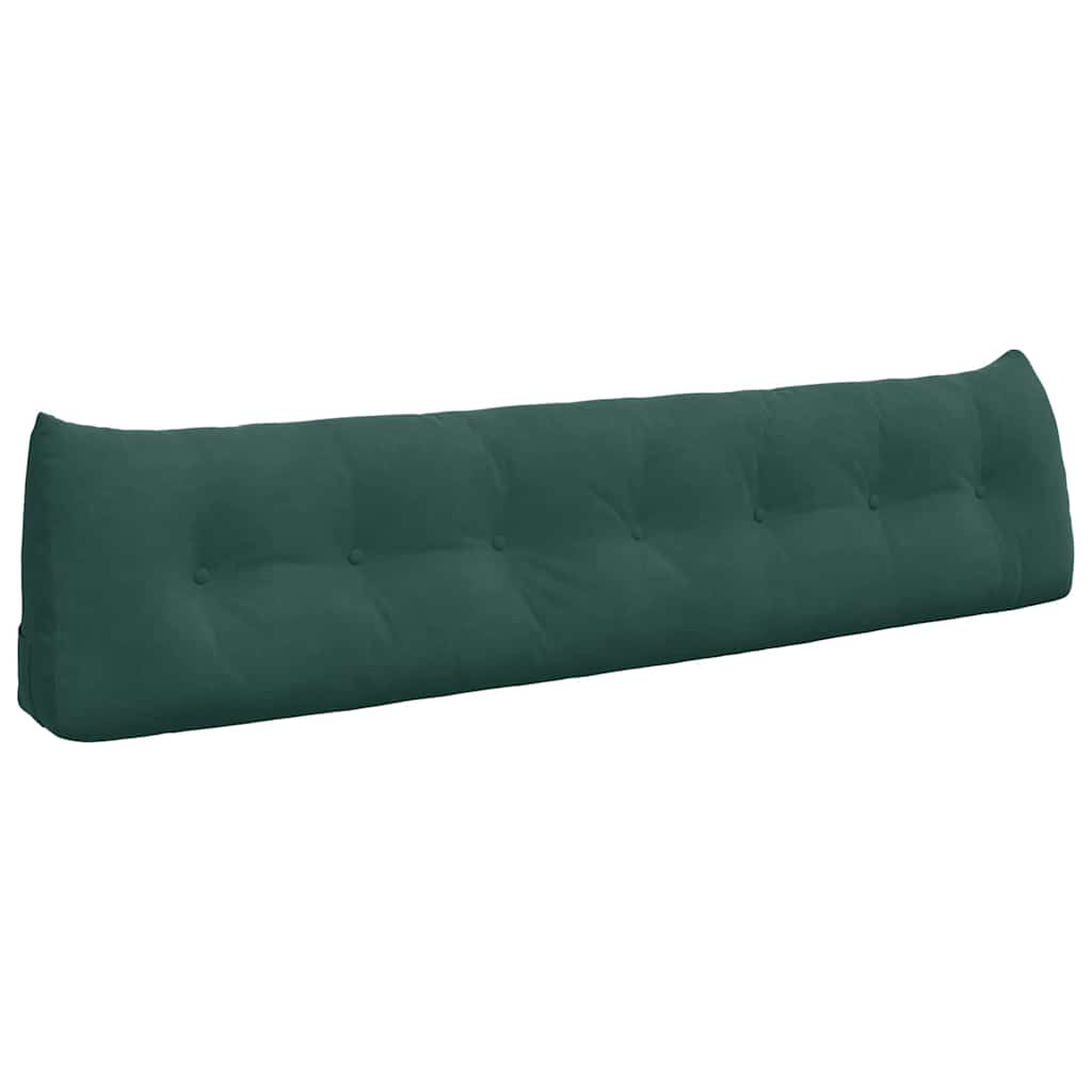 Vidaxx coussin de dossier vert foncé 200 x 24 x 50 cm velours