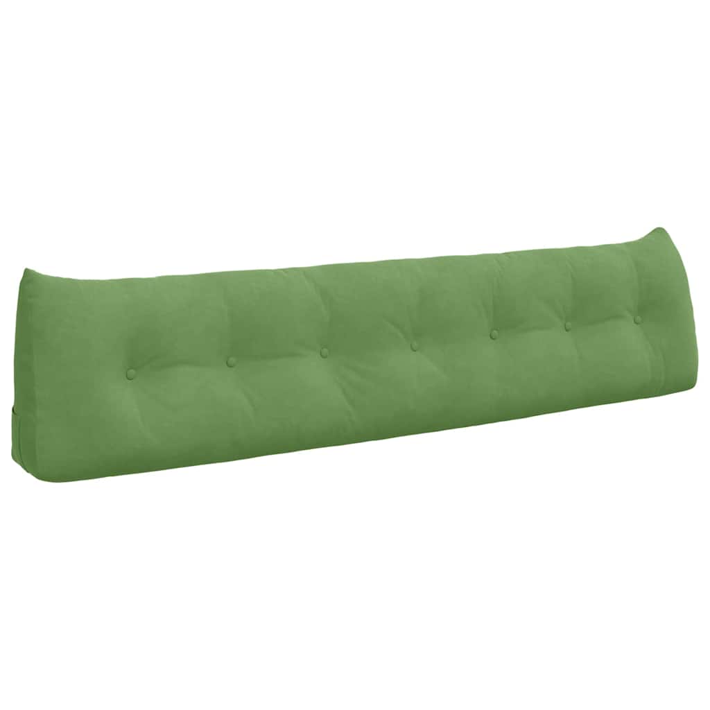 Vidaxx coussin de dossier vert clair 200 x 24 x 50 cm velours