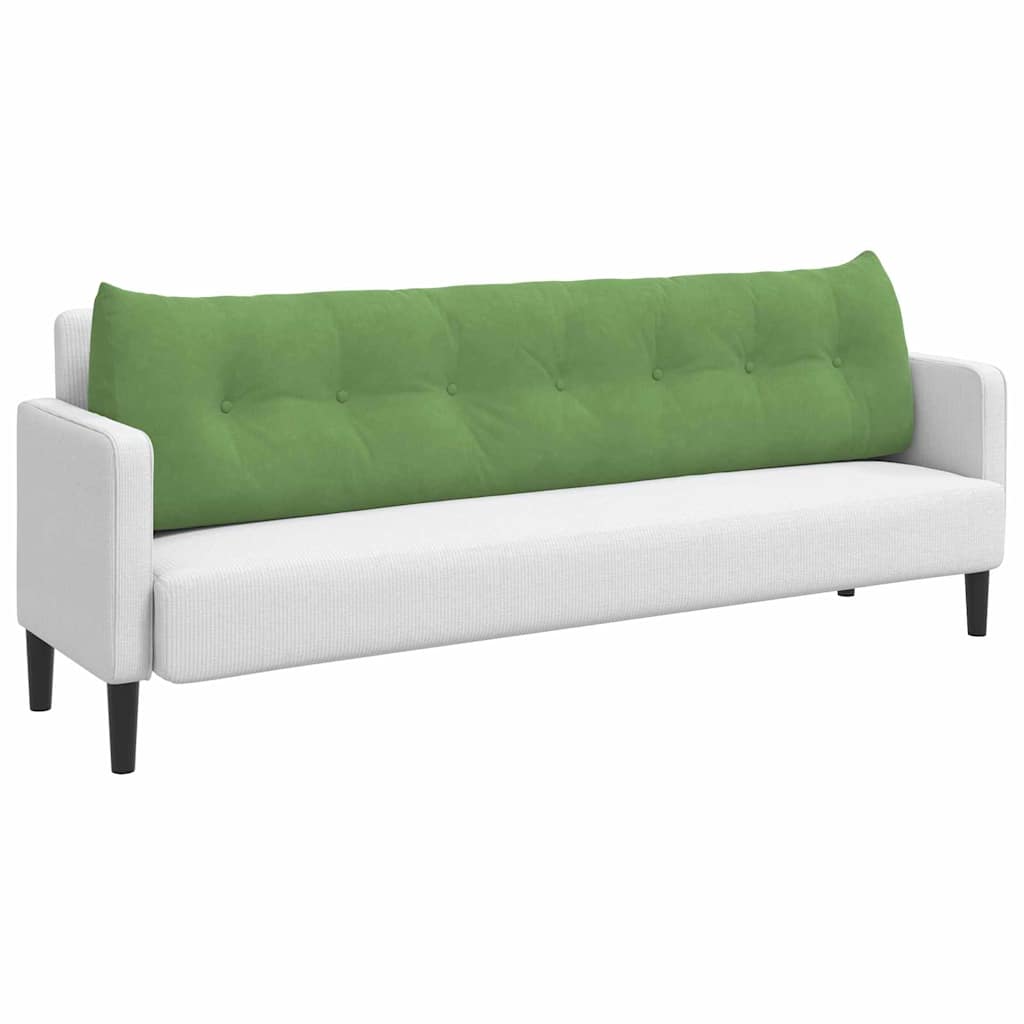 Vidaxx coussin de dossier vert clair 200 x 24 x 50 cm velours