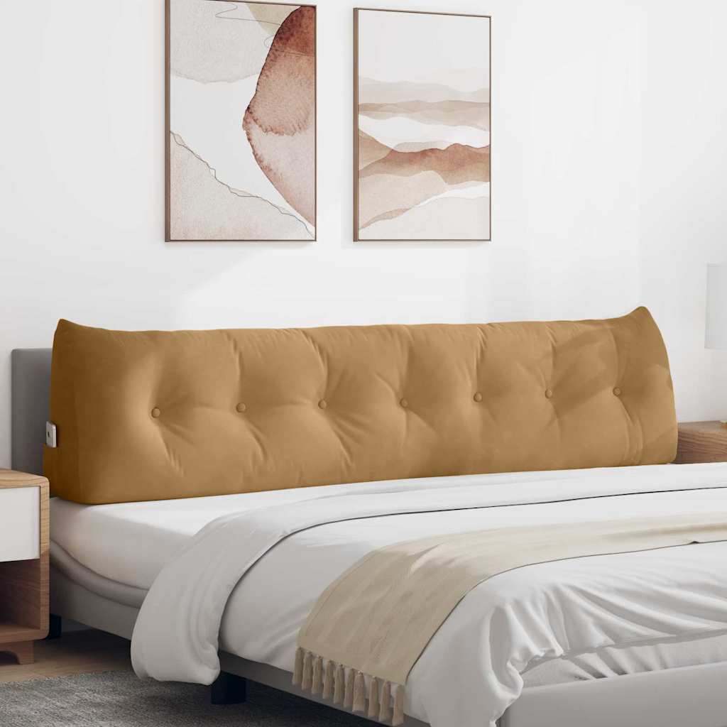 Vidaxx coussin de dossier marron 200 x 24 x 50 cm velours