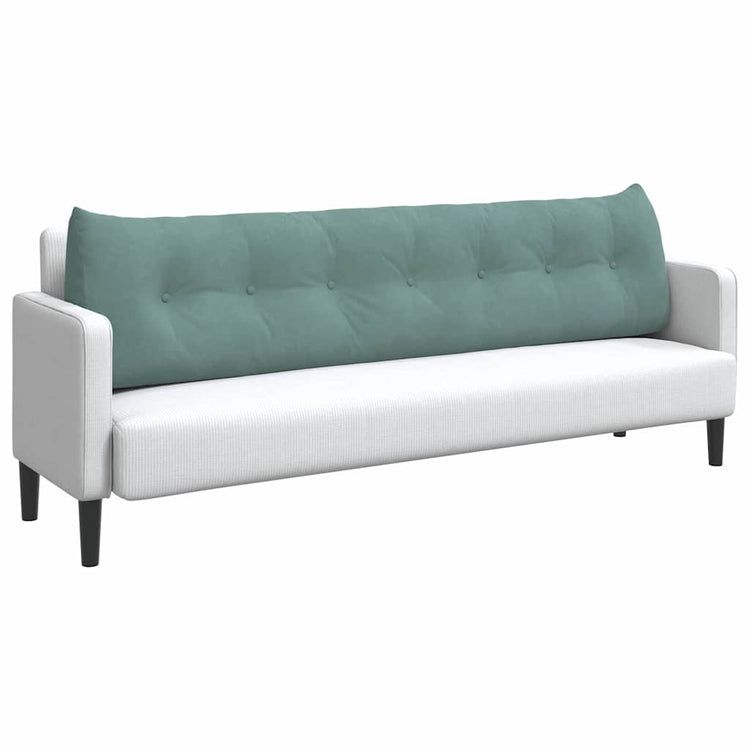 Vidaxx coussin de dossier vert d'eau 200 x 24 x 50 cm velours