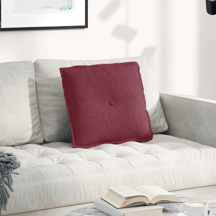 Vidaxx coussin de dossier rouge vin 50 x 19 x 45 cm tissu