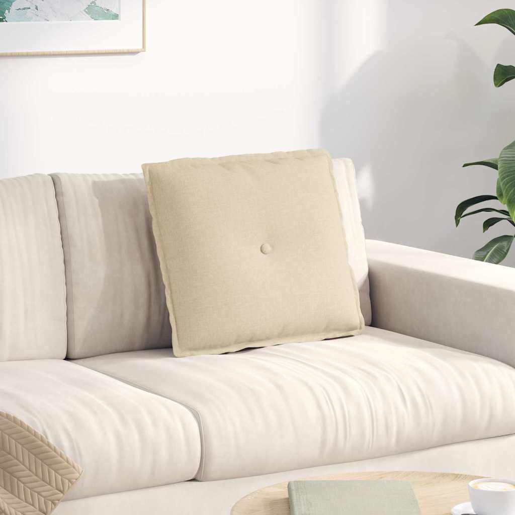 Vidaxx coussin de dossier crème 50 x 19 x 45 cm tissu