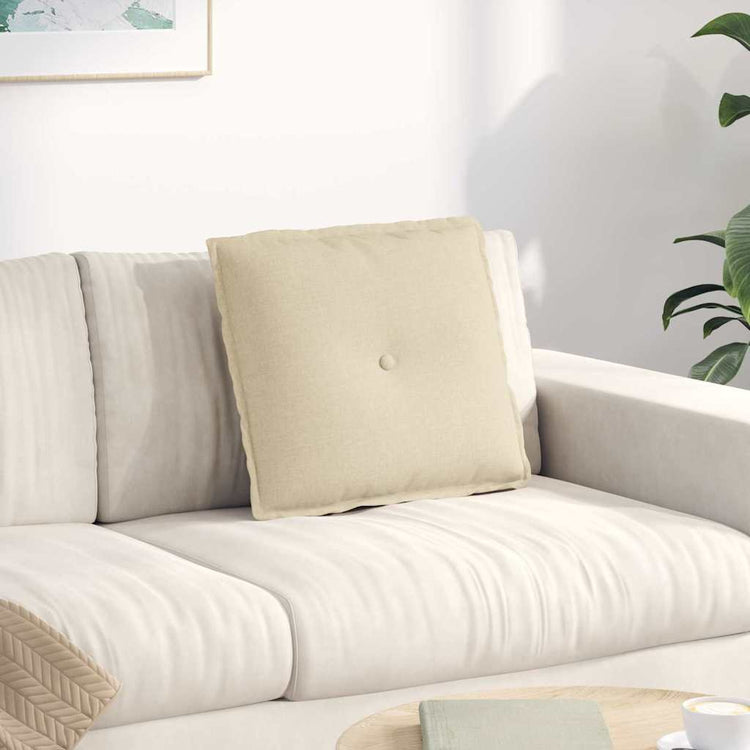 Vidaxx coussin de dossier crème 50 x 19 x 45 cm tissu