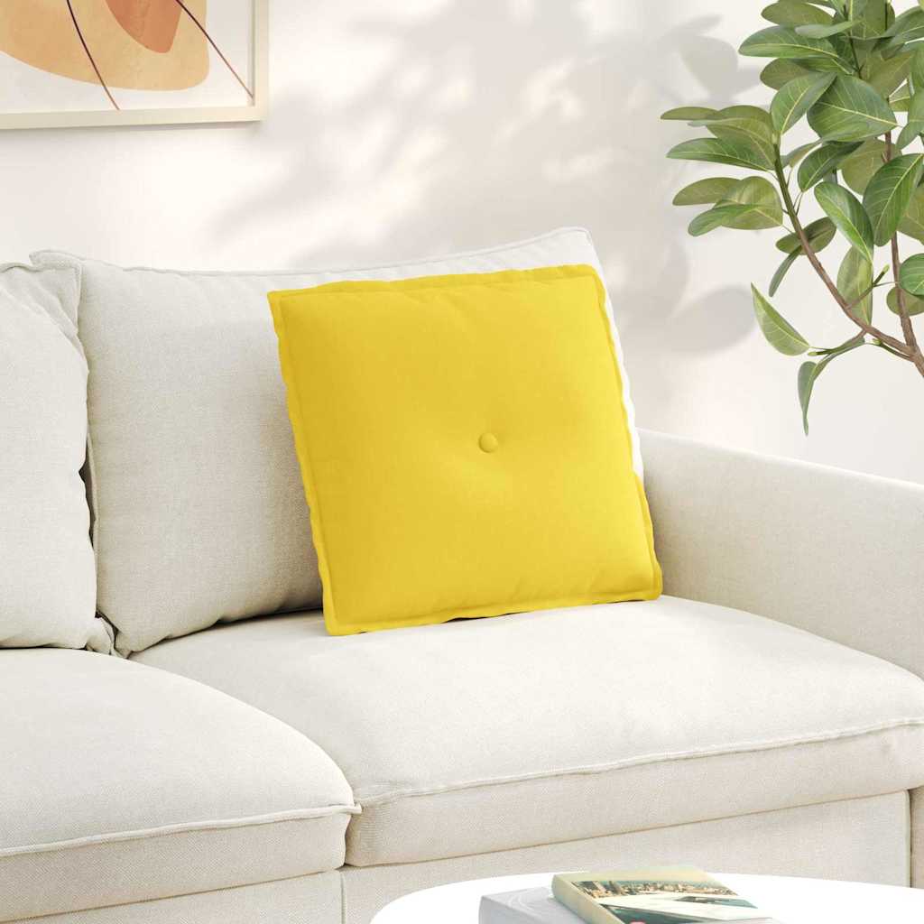 Vidaxx coussin de dossier jaune clair 50 x 19 x 45 cm tissu