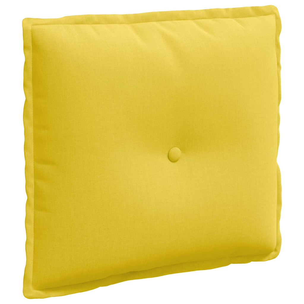 Vidaxx coussin de dossier jaune clair 50 x 19 x 45 cm tissu