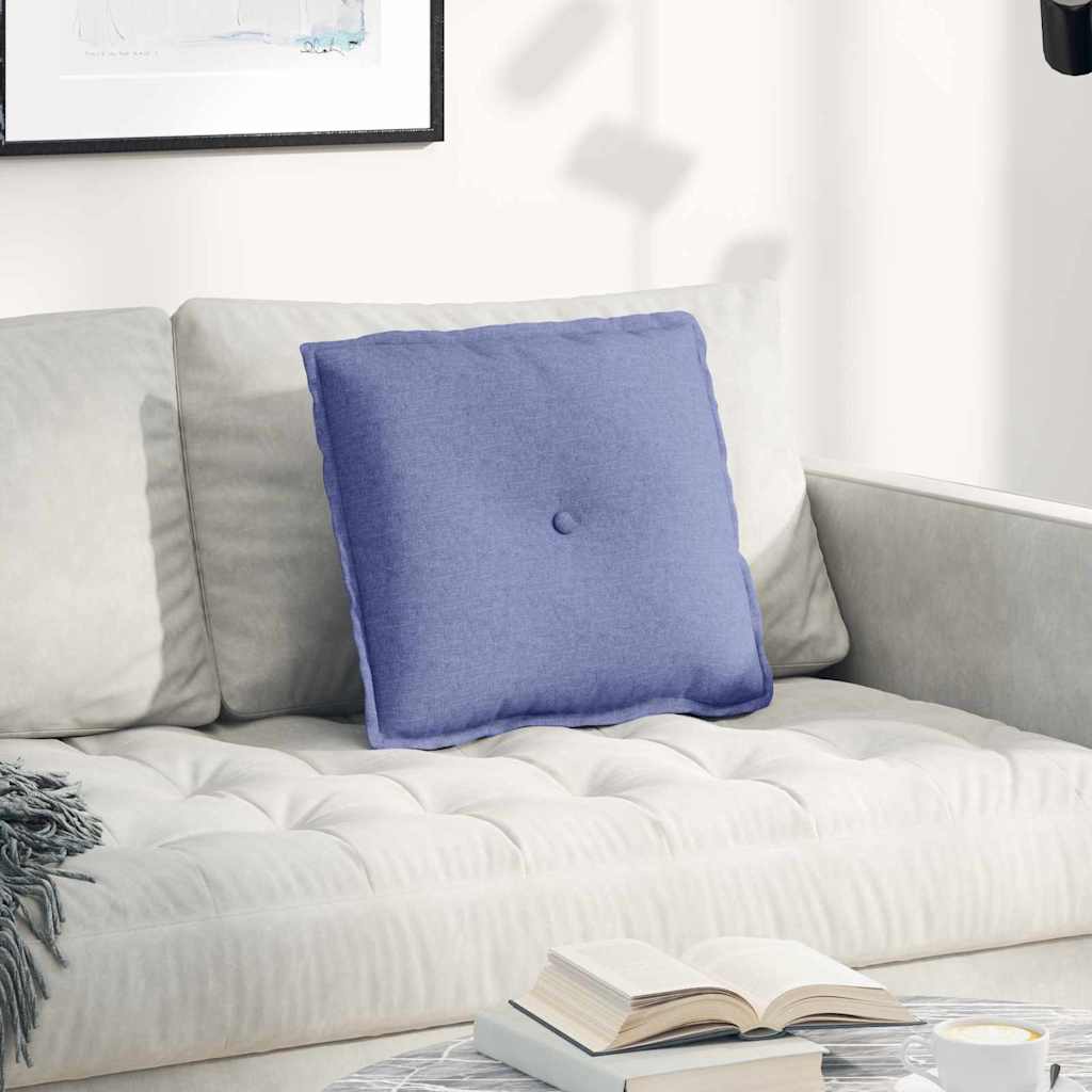 Vidaxx coussin de dossier jeans bleu 50 x 19 x 45 cm tissu