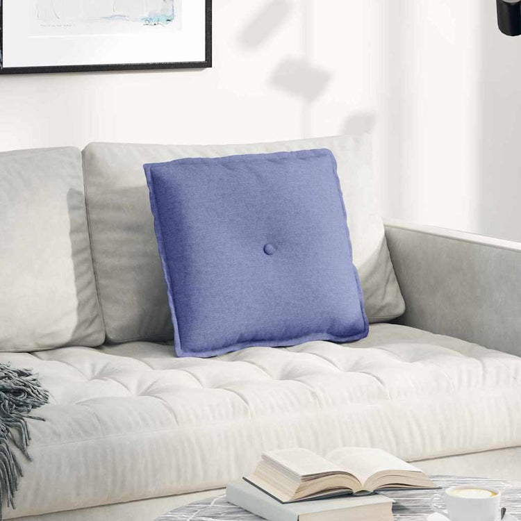 Vidaxx coussin de dossier jeans bleu 50 x 19 x 45 cm tissu