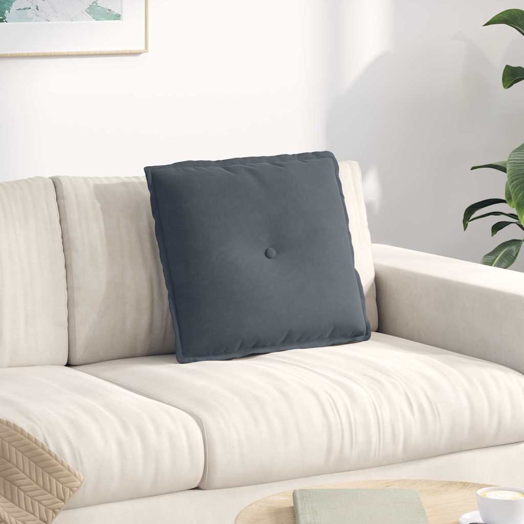 Vidaxx coussin de dossier gris foncé 50 x 45 cm tissu corde