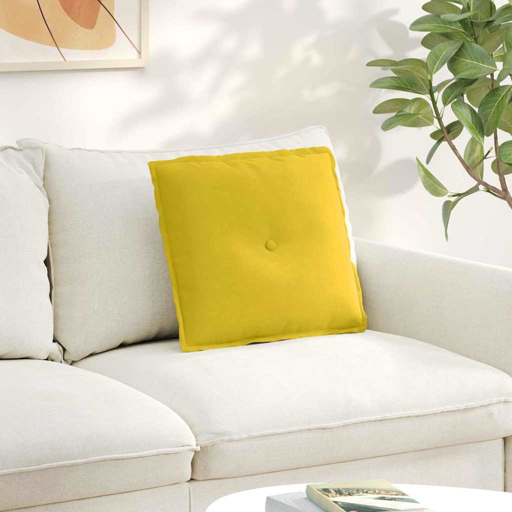 Vidaxx coussin de dossier jaune 50 x 45 cm tissu corde