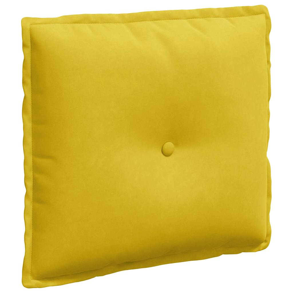 Vidaxx coussin de dossier jaune 50 x 45 cm tissu corde