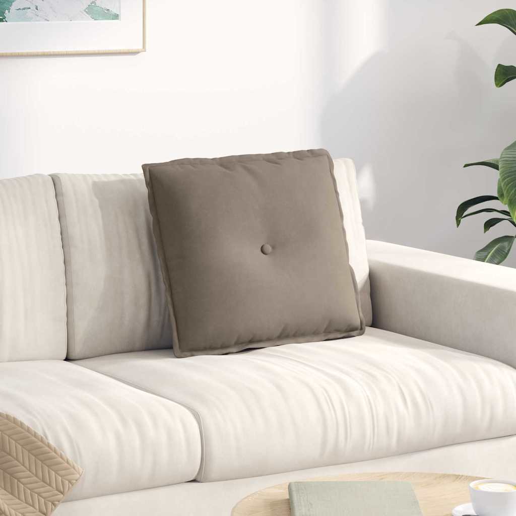 Vidaxx coussin de dossier taupe 50 x 45 cm tissu microfibre