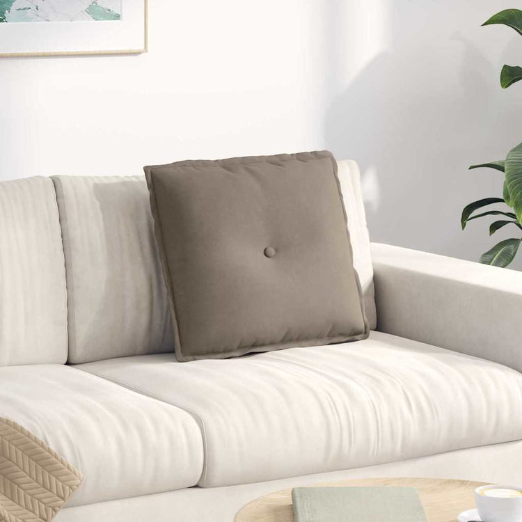 Vidaxx coussin de dossier taupe 50 x 45 cm tissu microfibre