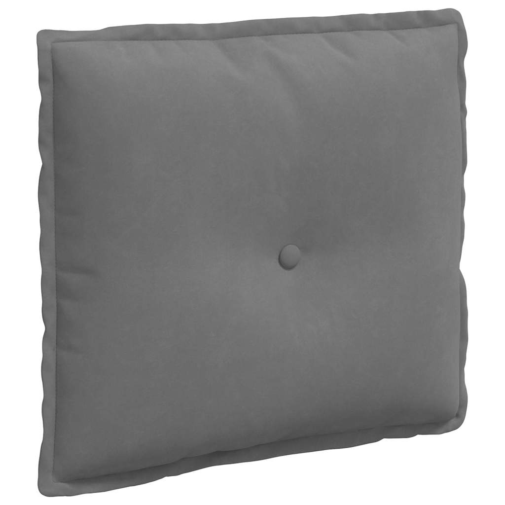 Vidaxx coussin de dossier gris foncé 50 x 45 cm tissu microfibre