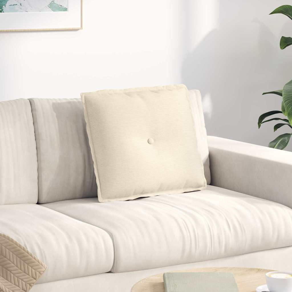 Vidaxx coussin de dossier crème 50 x 45 cm tissu corde
