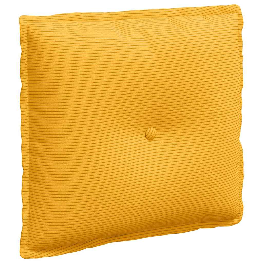 Vidaxx coussin de dossier jaune clair 50 x 45 cm tissu corde