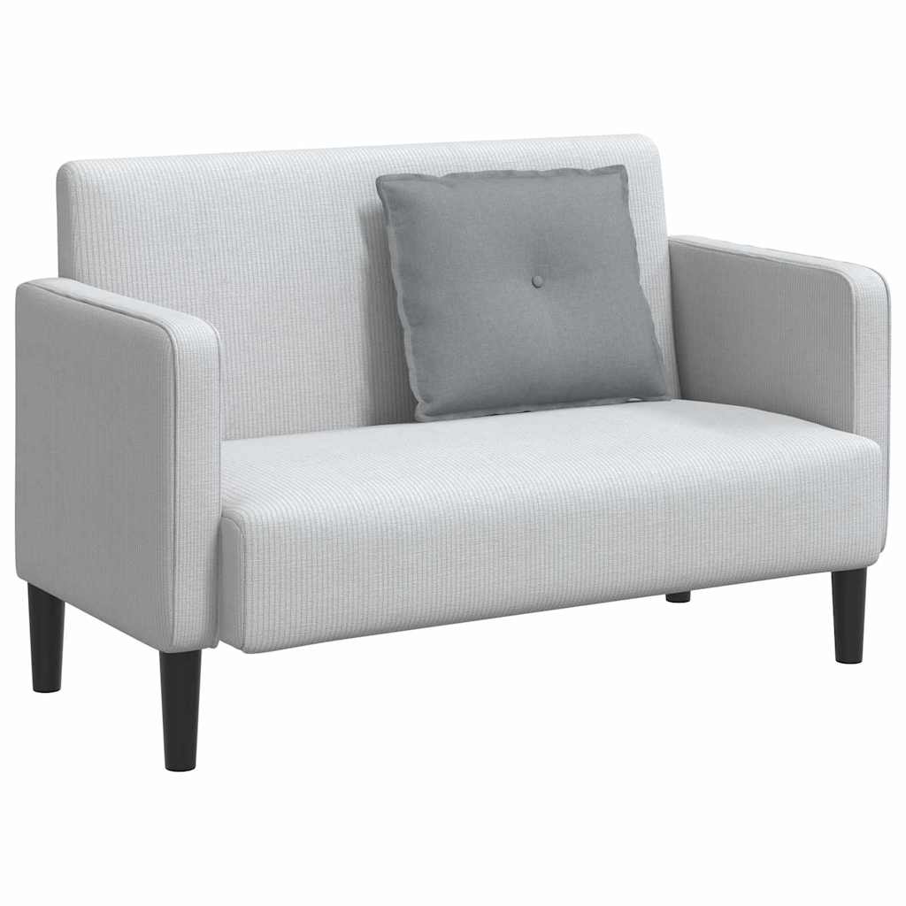 Vidaxx coussin de dossier gris clair 60 x 19 x 50 cm tissu