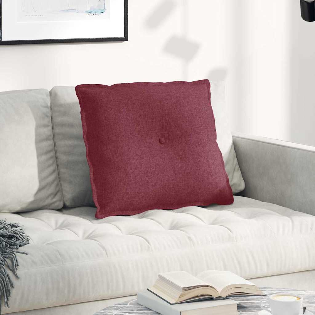 Vidaxx coussin de dossier rouge vin 60 x 19 x 50 cm tissu