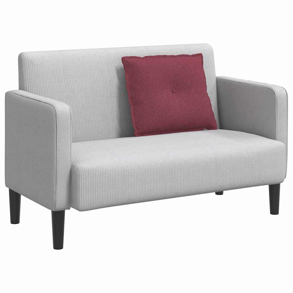 Vidaxx coussin de dossier rouge vin 60 x 19 x 50 cm tissu