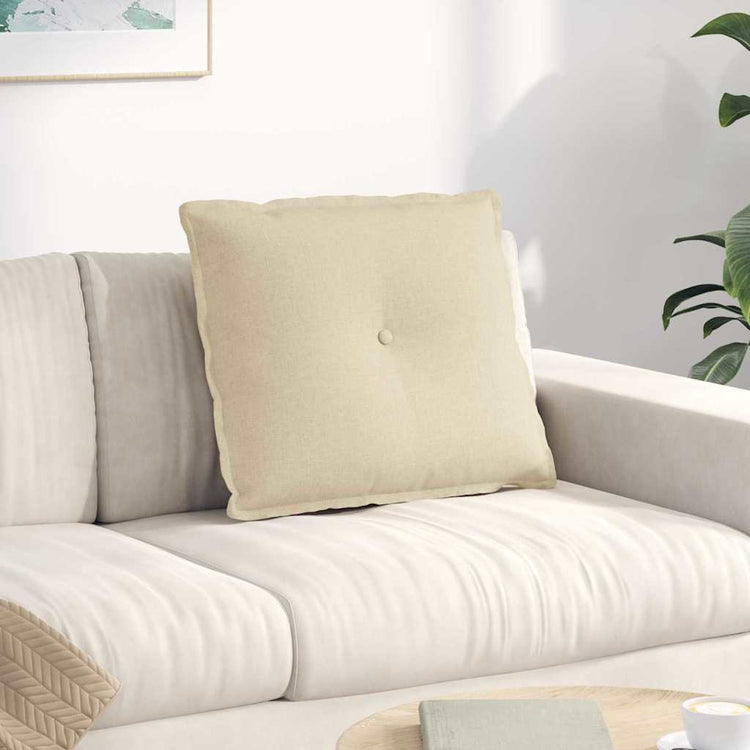 Vidaxx coussin de dossier crème 60 x 19 x 50 cm tissu