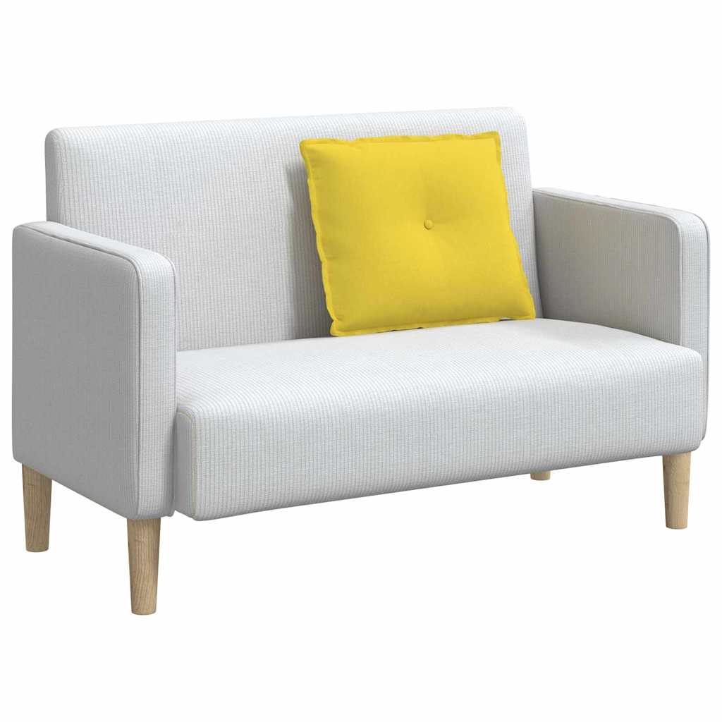 Vidaxx coussin de dossier jaune clair 60 x 19 x 50 cm tissu