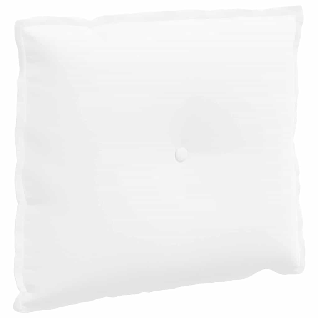 VidaXL coussin de dossier blanc 60 x 19 x 50 cm tissu