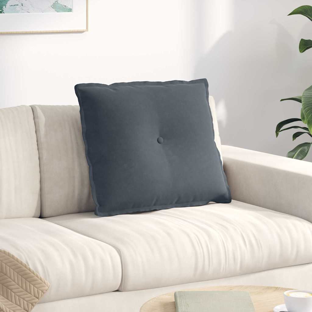 Vidaxx coussin de dossier gris foncé 60 x 50 cm tissu corde