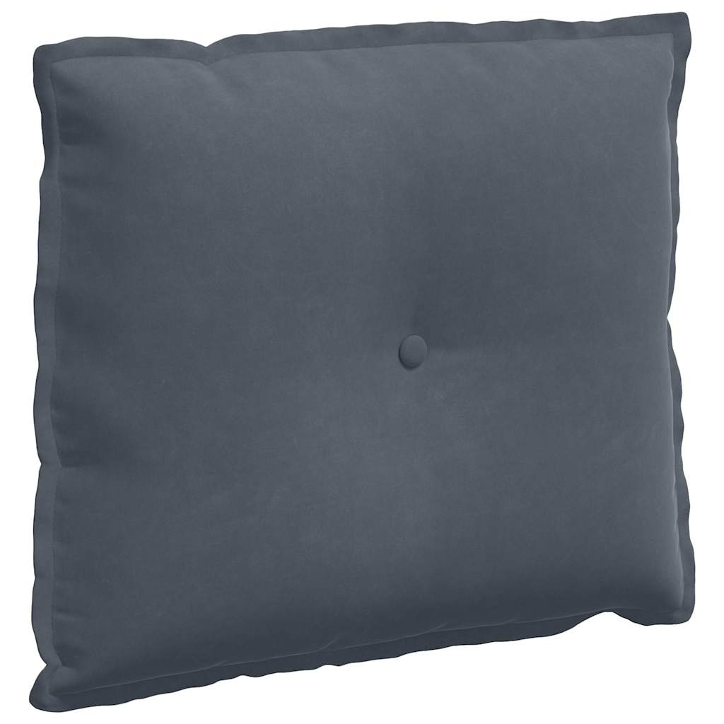 Vidaxx coussin de dossier gris foncé 60 x 50 cm tissu corde