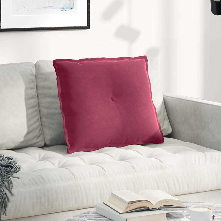 Vidaxx coussin de dossier rouge vin 60 x 50 cm tissu corde
