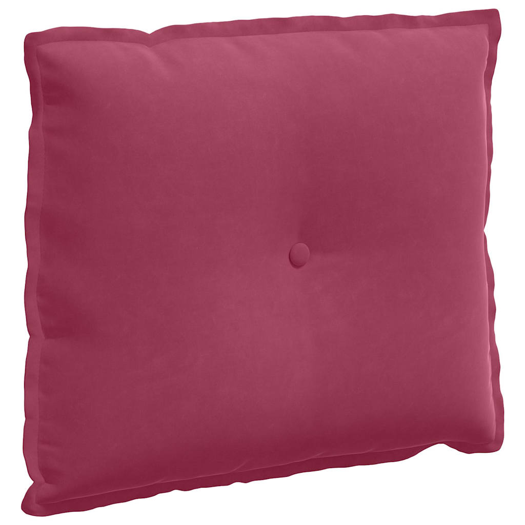 Vidaxx coussin de dossier rouge vin 60 x 50 cm tissu corde
