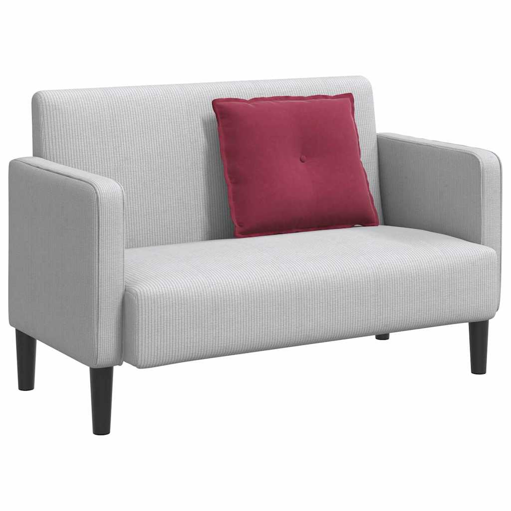 Vidaxx coussin de dossier rouge vin 60 x 50 cm tissu corde