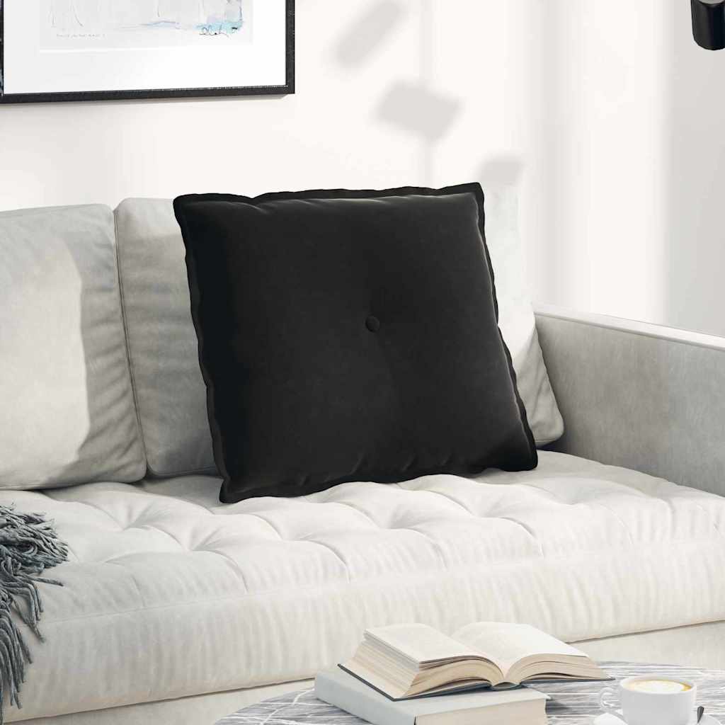 Vidaxx coussin de dossier noir 60 x 50 cm tissu corde