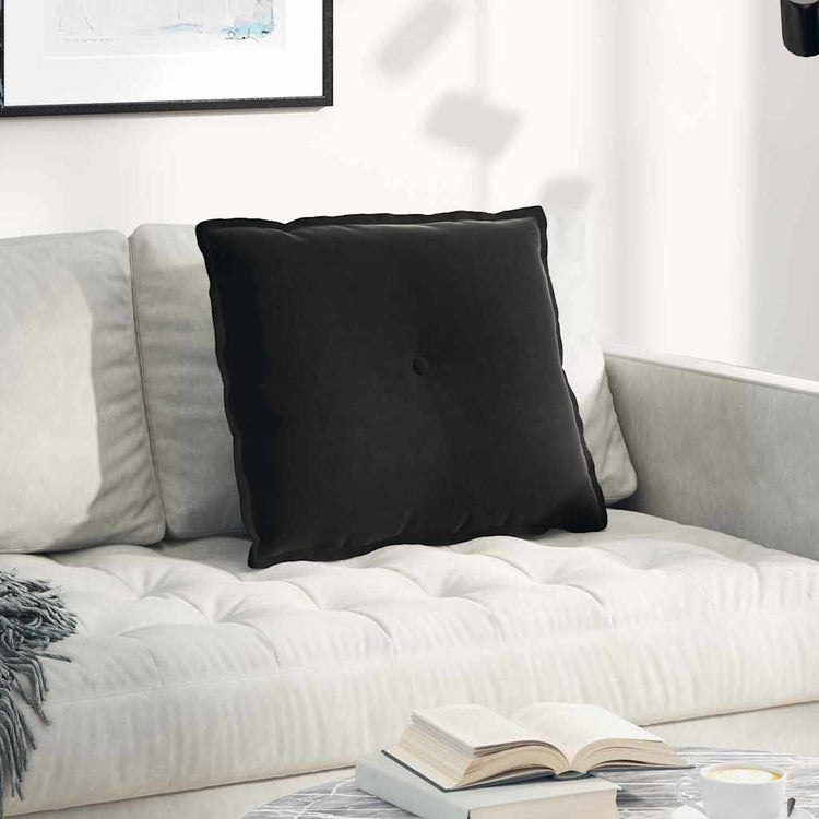 Vidaxx coussin de dossier noir 60 x 50 cm tissu corde