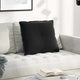 Vidaxx coussin de dossier noir 60 x 50 cm tissu corde