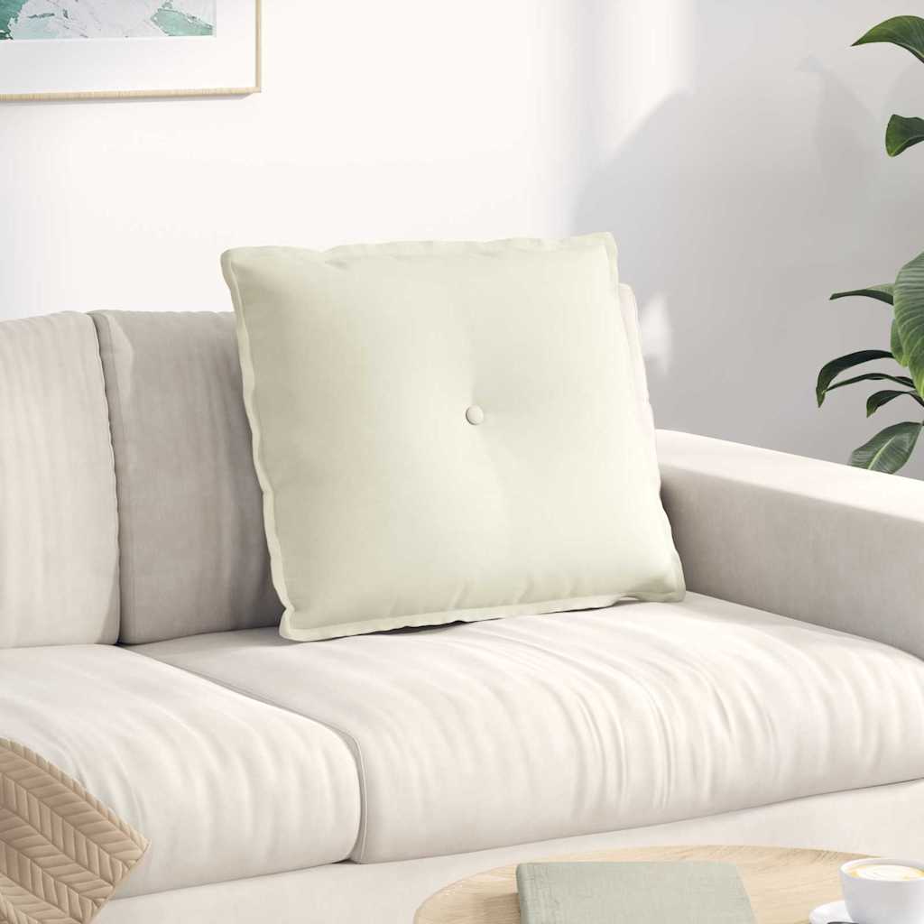 Vidaxx coussin de dossier crème 60 x 50 cm tissu corde
