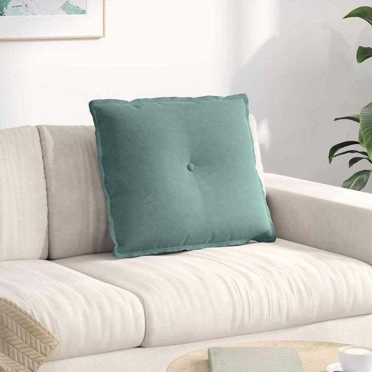 Vidaxx coussin de dossier vert d'eau 60 x 50 cm tissu corde